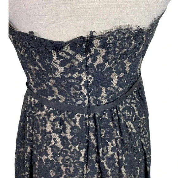 Robert Rodriguez for Neiman Marcus 10 black lace strapless fit + flare dress - Picture 9 of 9